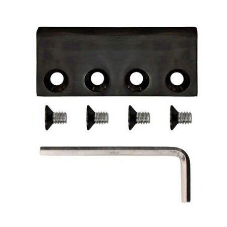 Quiet Glide Flat Rail Connector for Black Steel Rail NT.1419.08